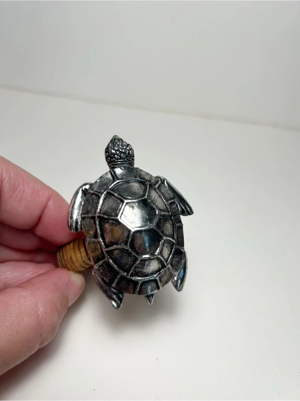 Sea Turtle & Seahorse Napkin Rings - Silver Toned Animal Coastal Set EUC